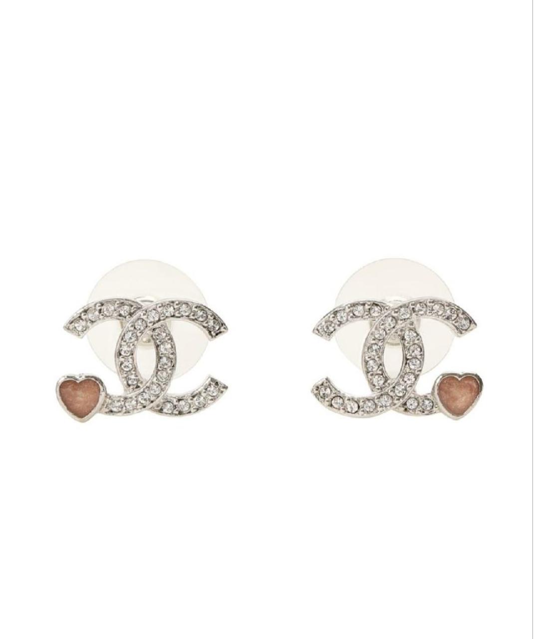 CHANEL Серебряные металлические серьги, фото 4