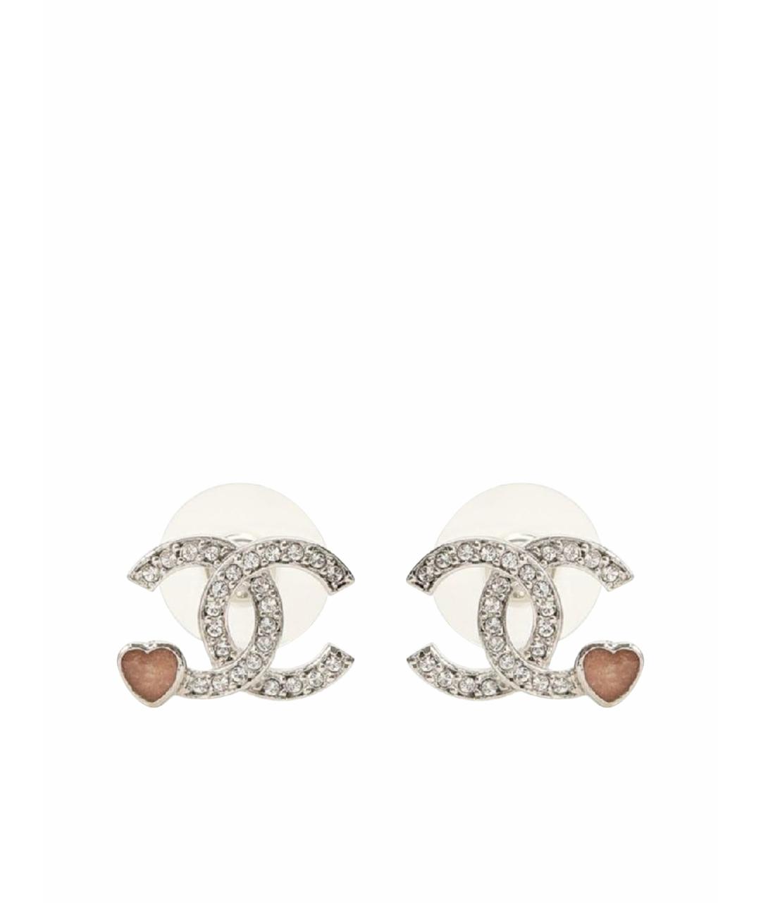 CHANEL Серебряные металлические серьги, фото 1