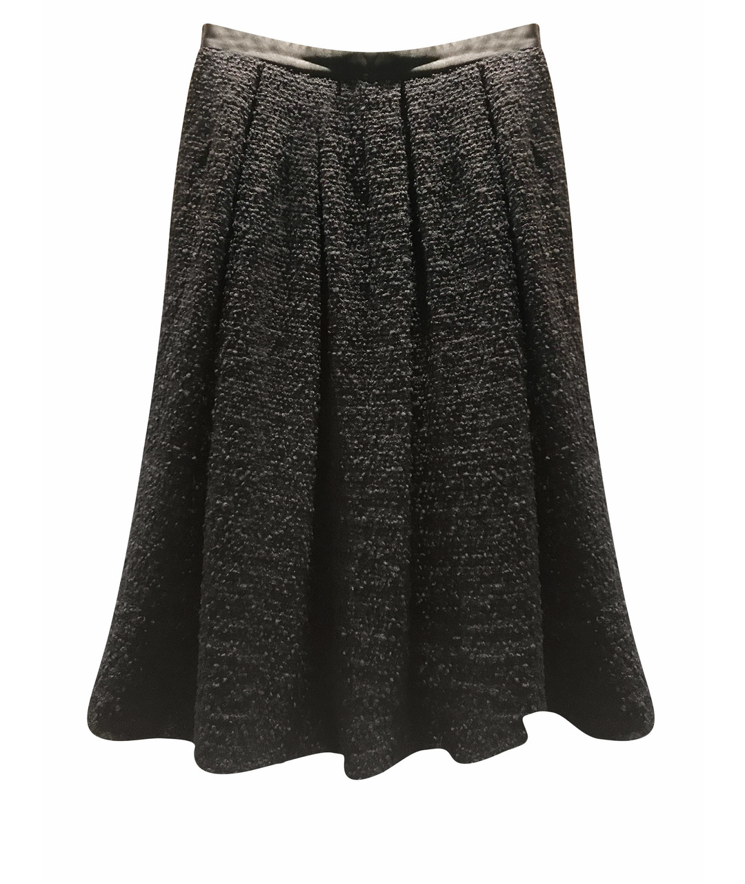 ARMANI COLLEZIONI Черная твидовая юбка миди, фото 1