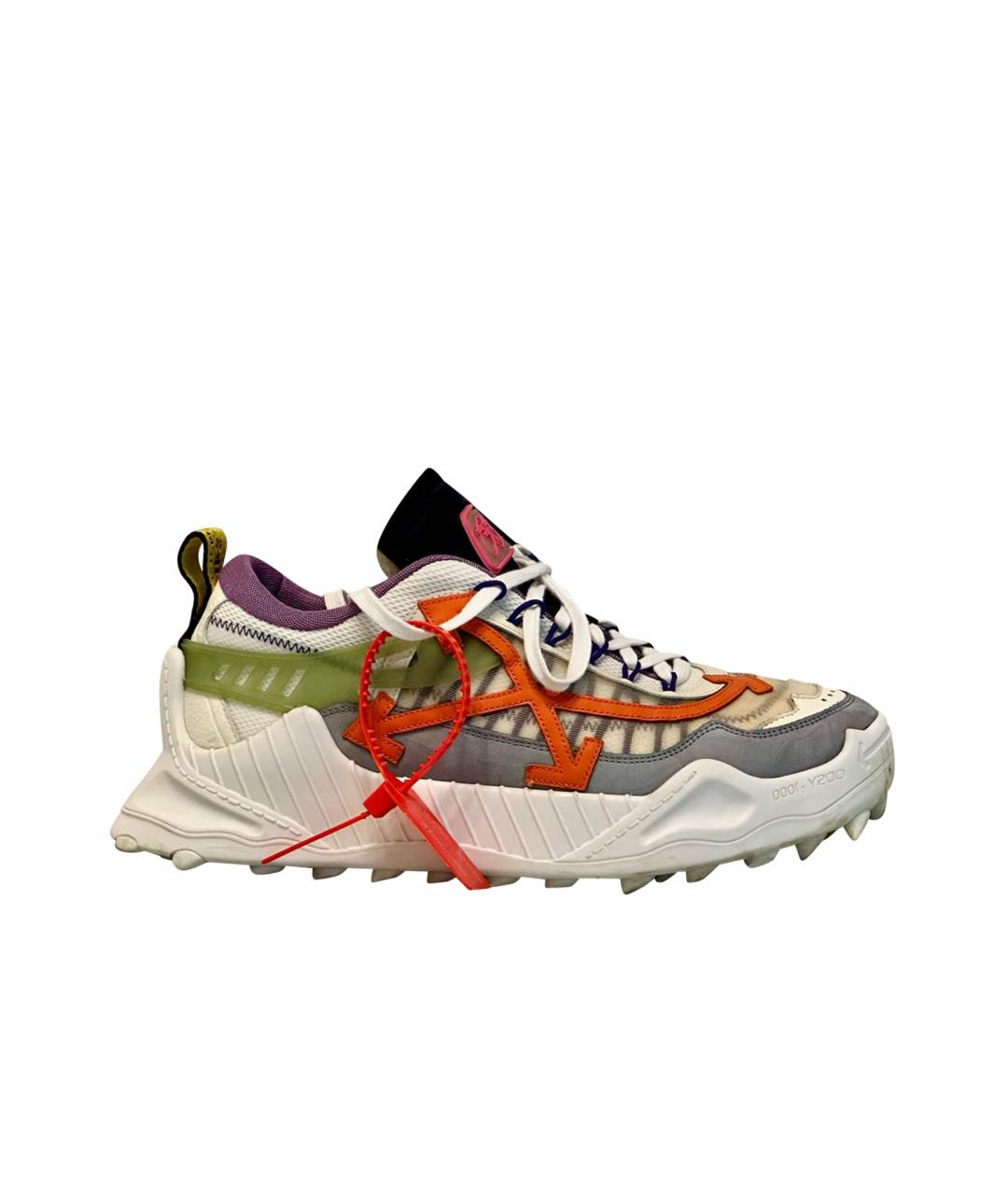 OFF-WHITE Мульти кожаные низкие кроссовки / кеды, фото 1