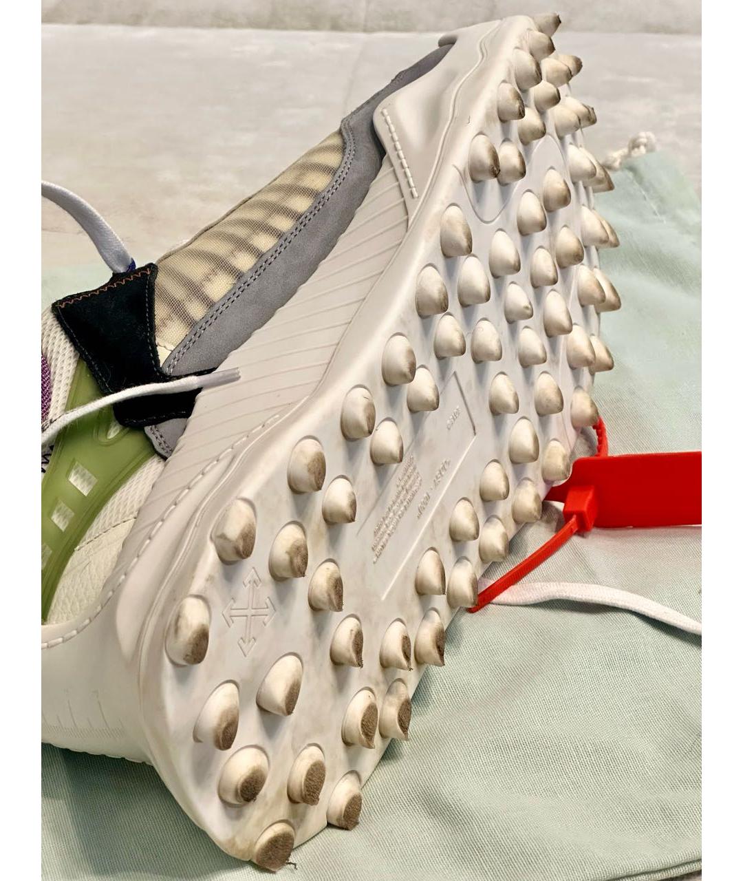 OFF-WHITE Мульти кожаные низкие кроссовки / кеды, фото 5