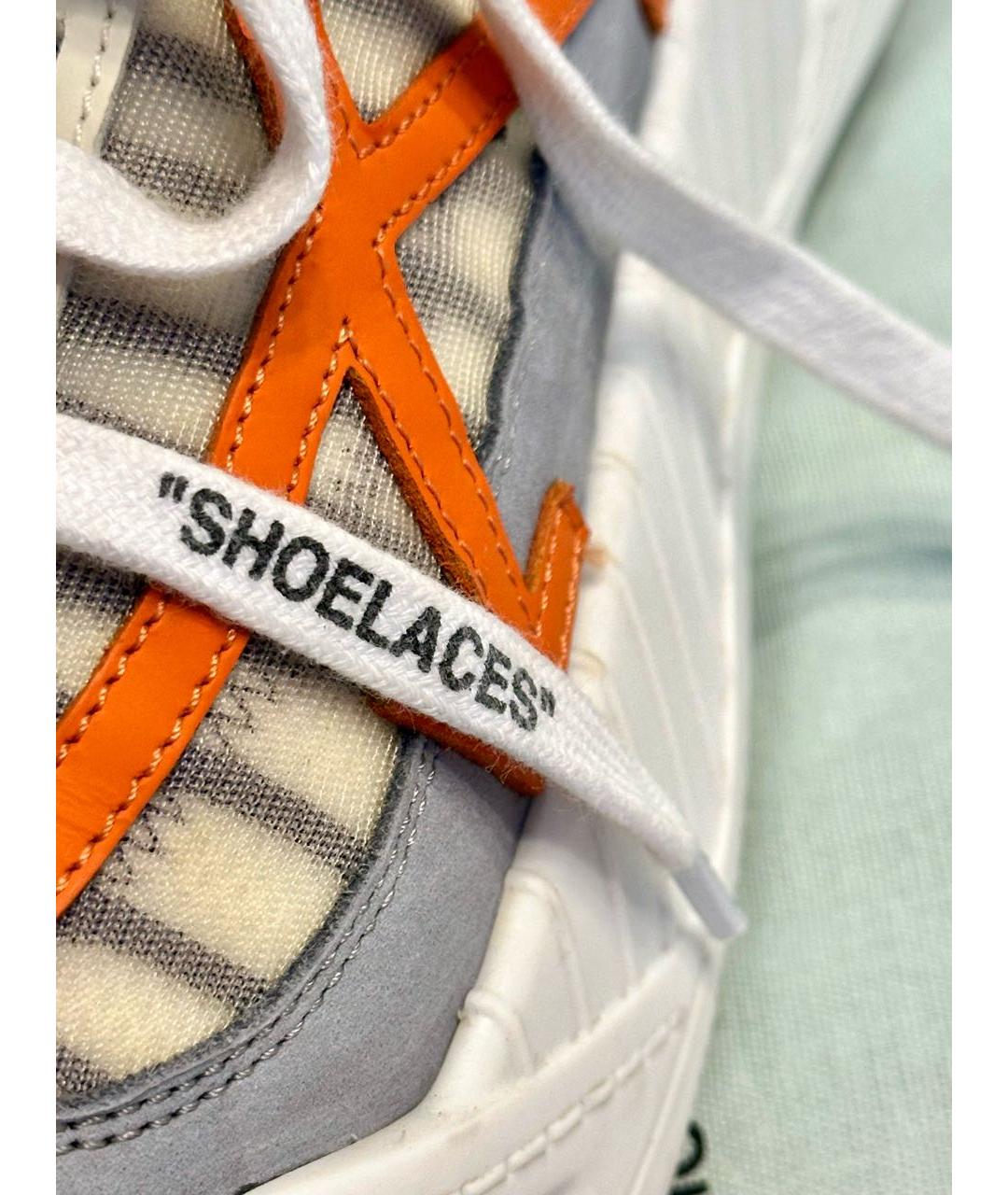 OFF-WHITE Мульти кожаные низкие кроссовки / кеды, фото 3