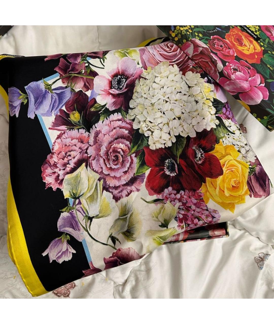 DOLCE&GABBANA Мульти шелковый платок, фото 2