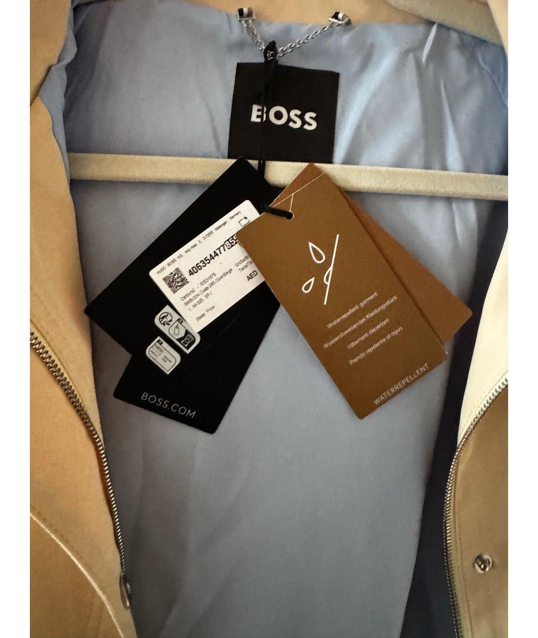 HUGO BOSS Бежевая полиэстеровая парка, фото 3