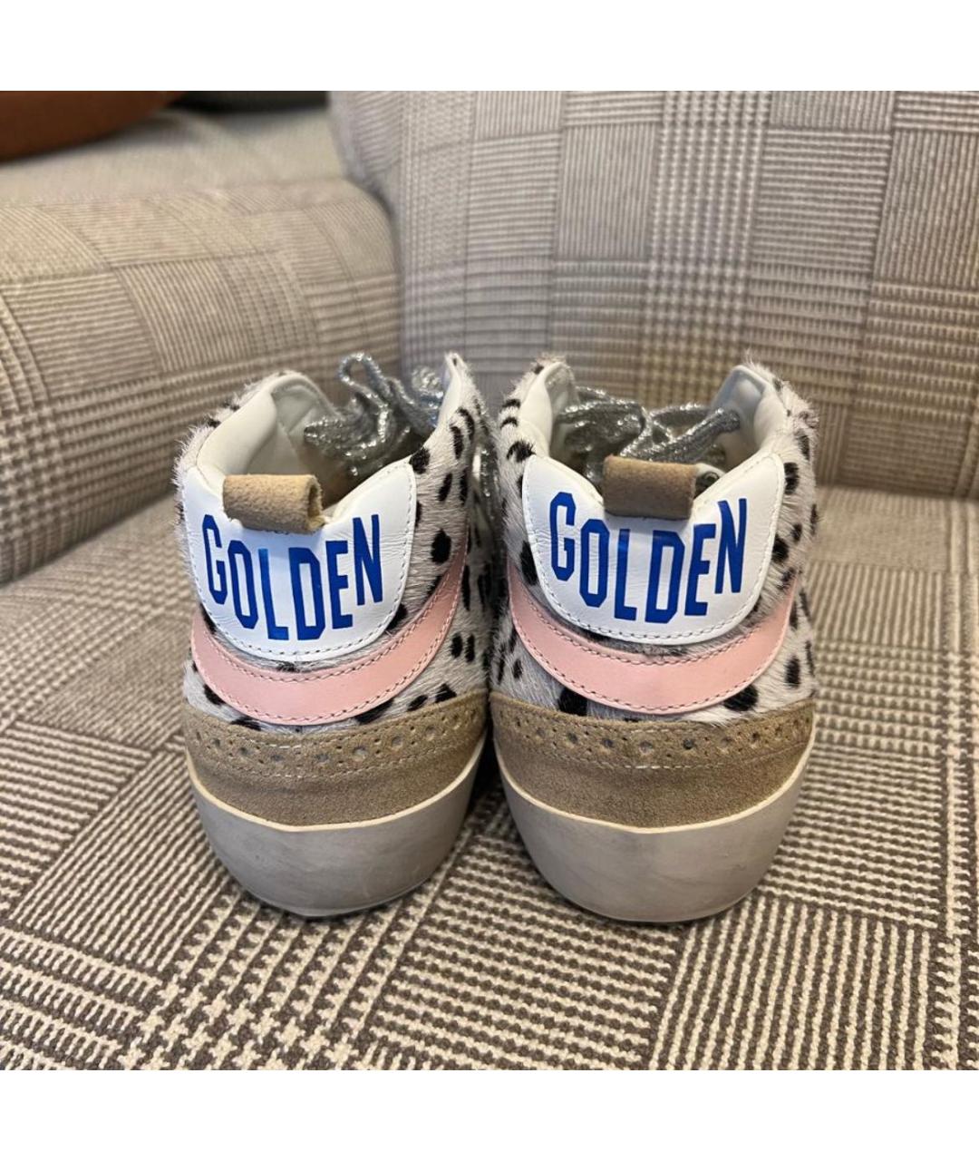 GOLDEN GOOSE DELUXE BRAND Белые кожаные кроссовки, фото 4