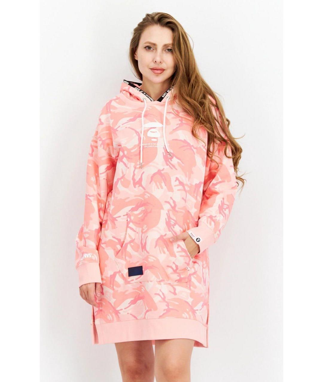 A BATHING APE Мульти хлопковое повседневное платье, фото 8