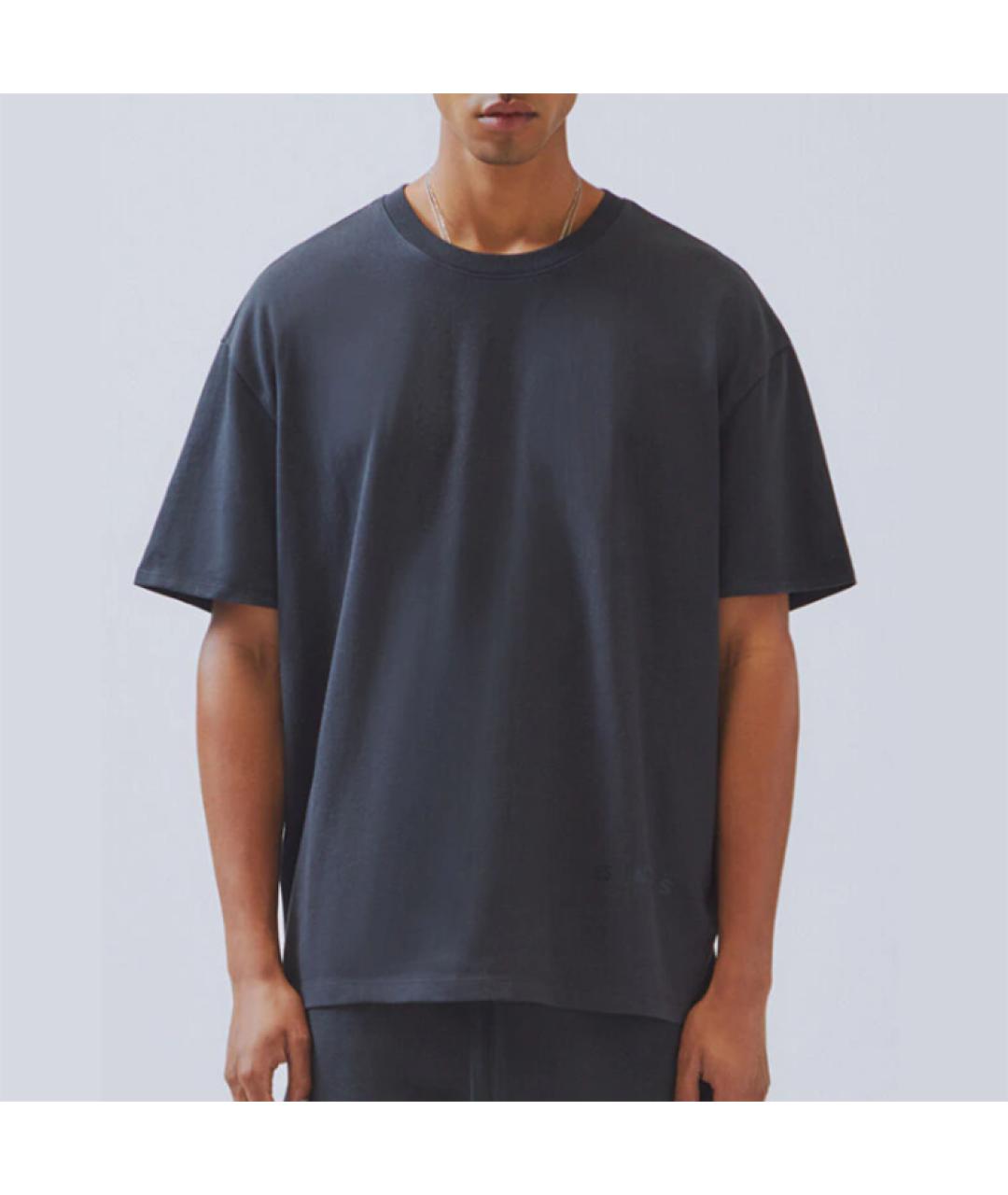 FEAR OF GOD ESSENTIALS Антрацитовая футболка, фото 5