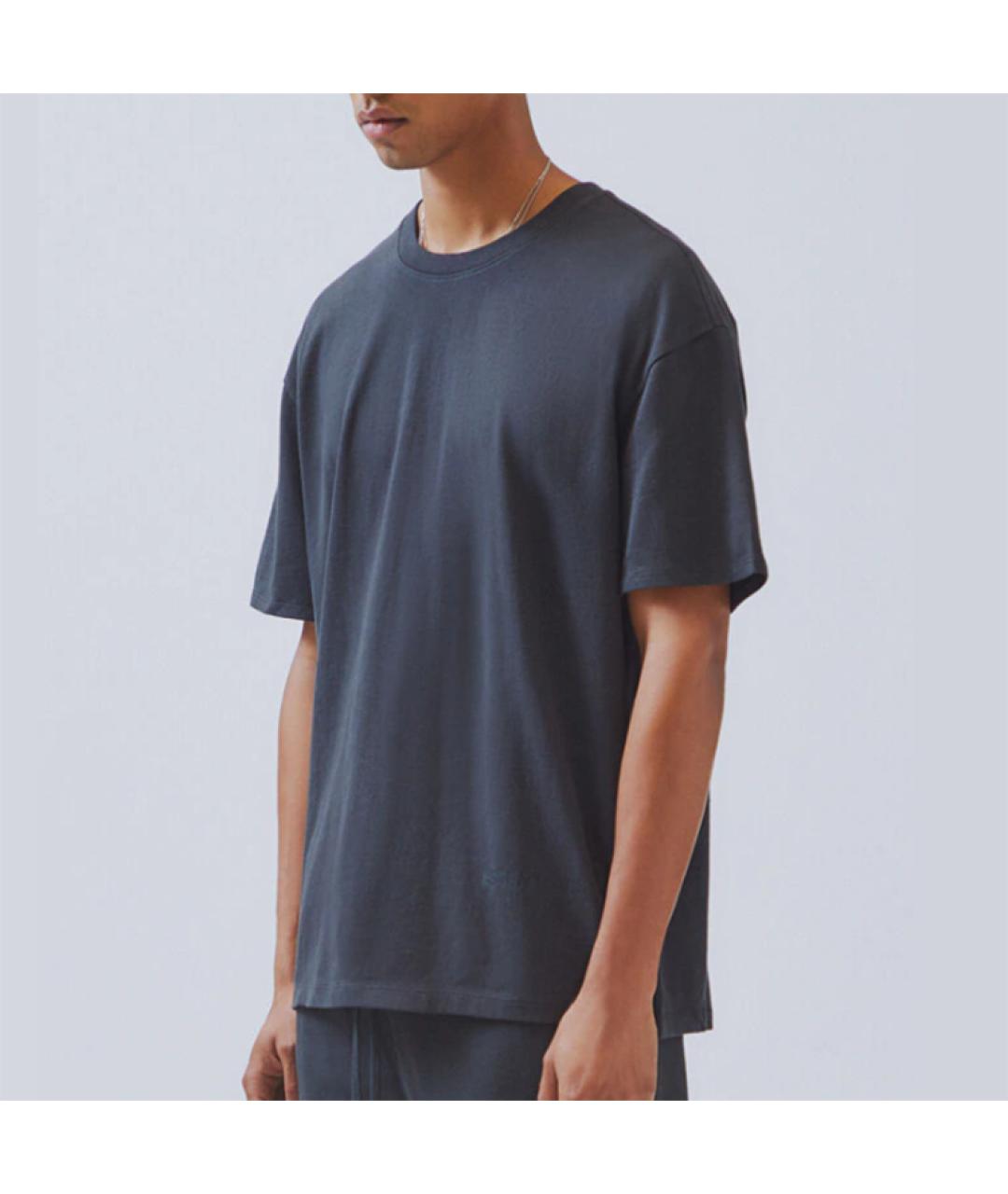 FEAR OF GOD ESSENTIALS Антрацитовая футболка, фото 3