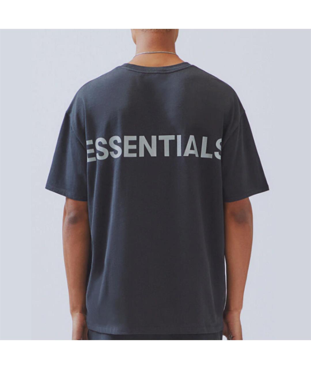 FEAR OF GOD ESSENTIALS Антрацитовая футболка, фото 4