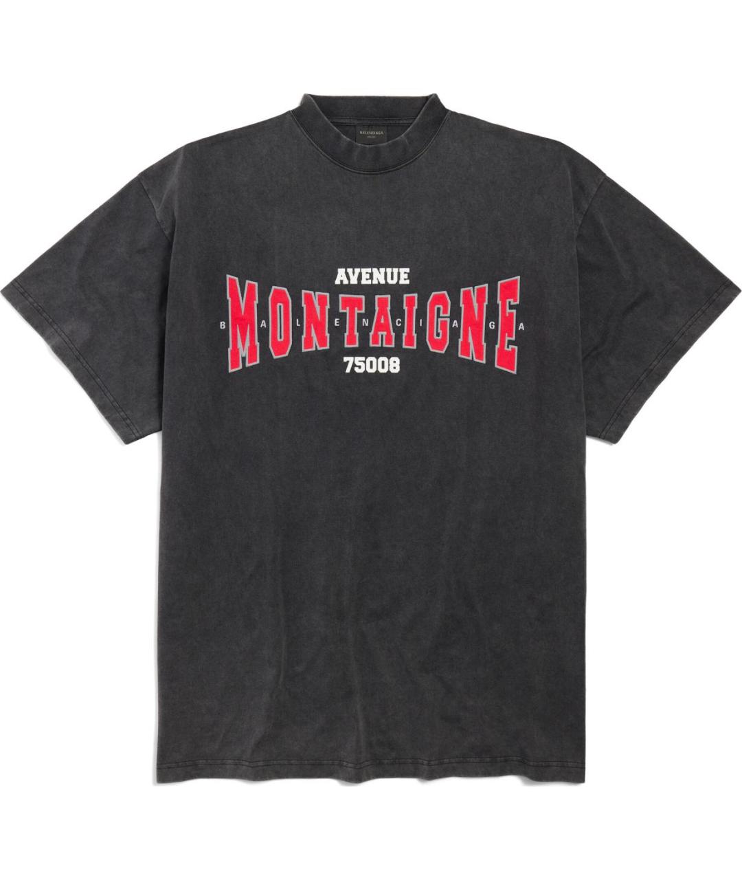 BALENCIAGA Черная футболка, фото 1