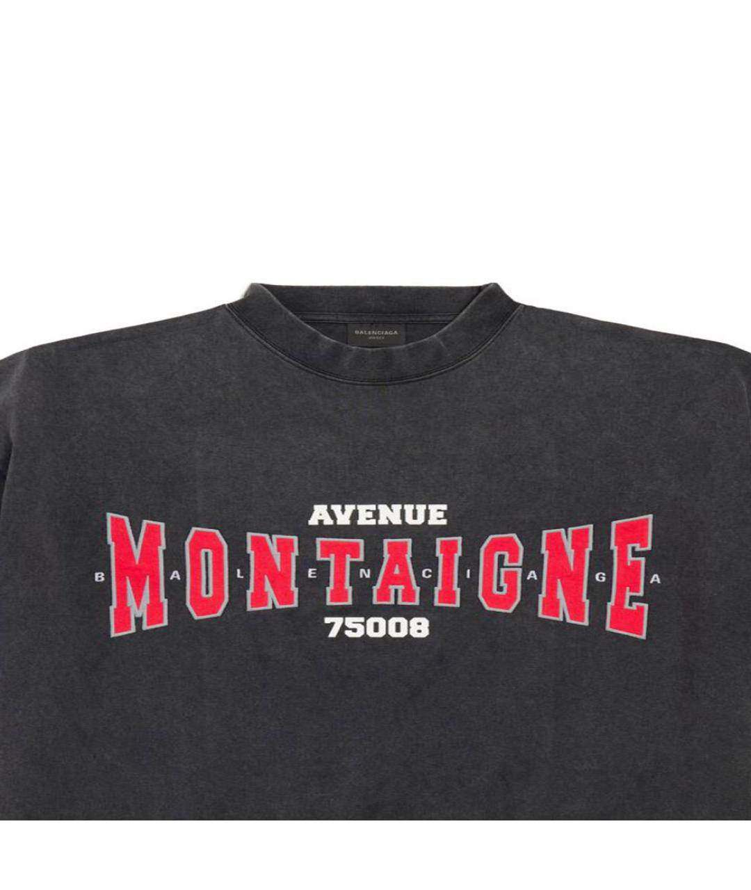 BALENCIAGA Черная футболка, фото 6
