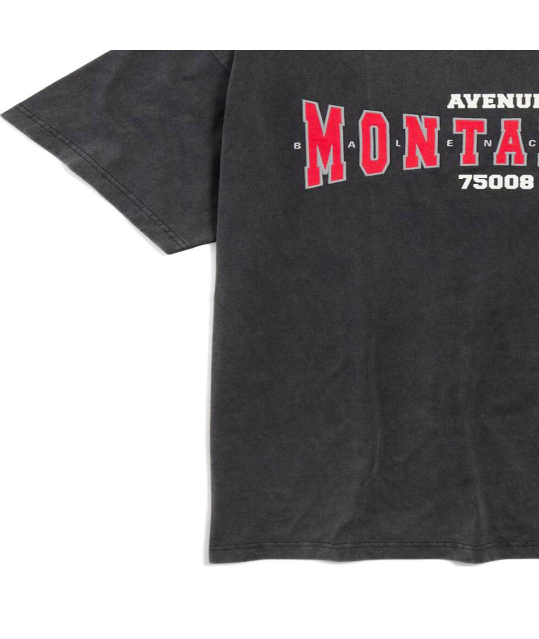 BALENCIAGA Черная футболка, фото 5