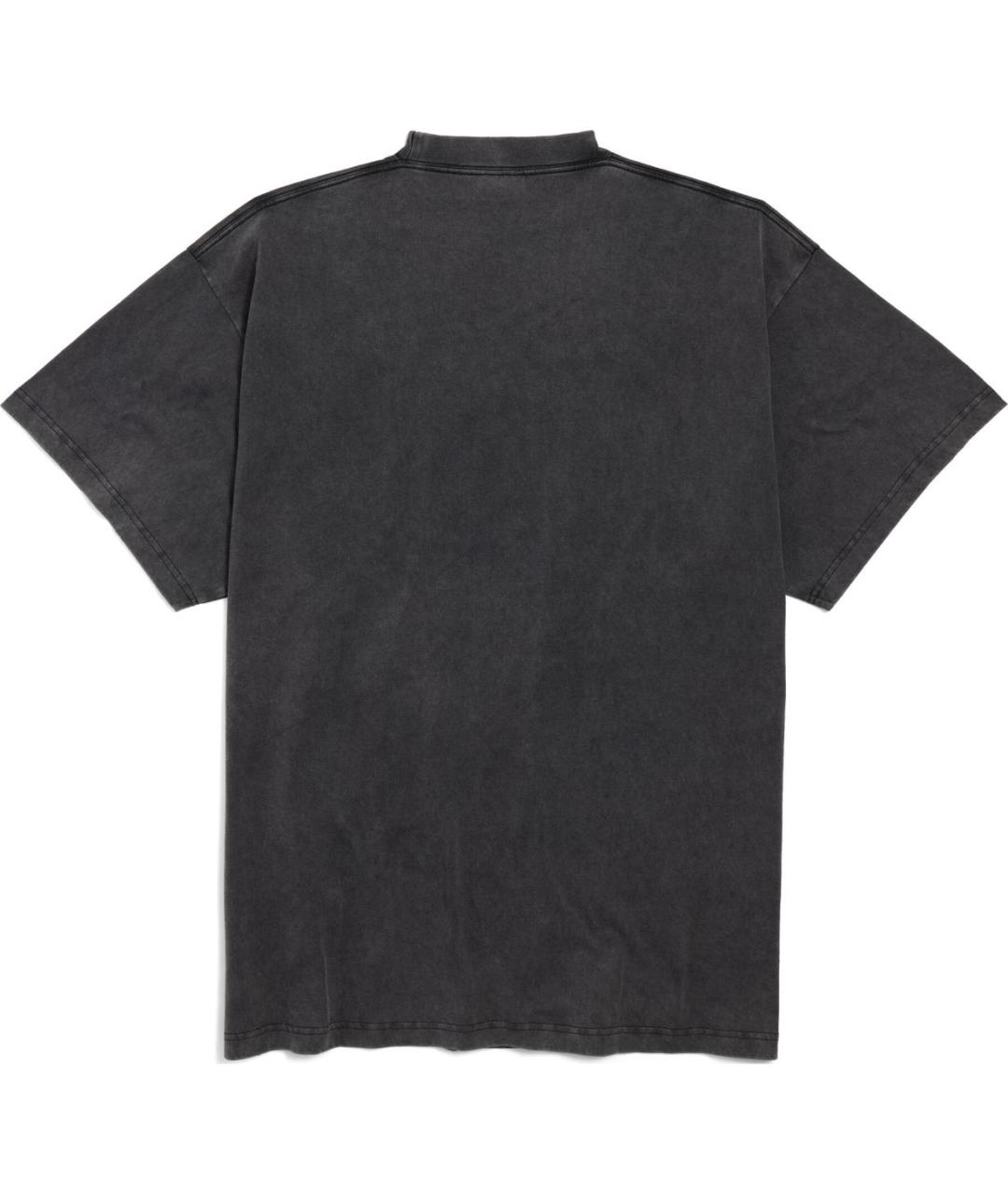 BALENCIAGA Черная футболка, фото 2