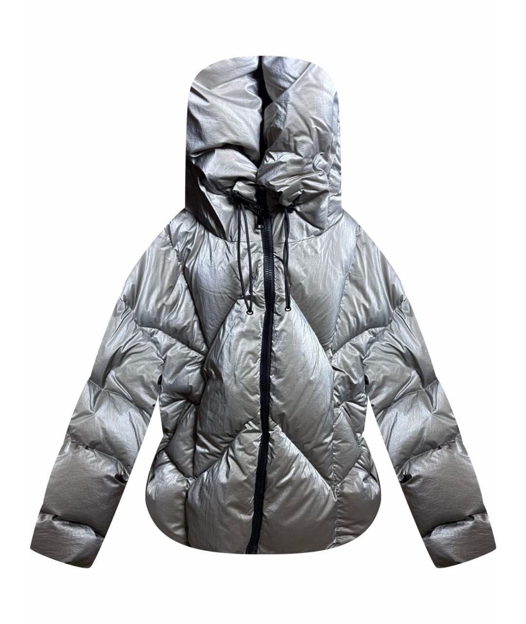 MONCLER Серебрянный пуховик, фото 1
