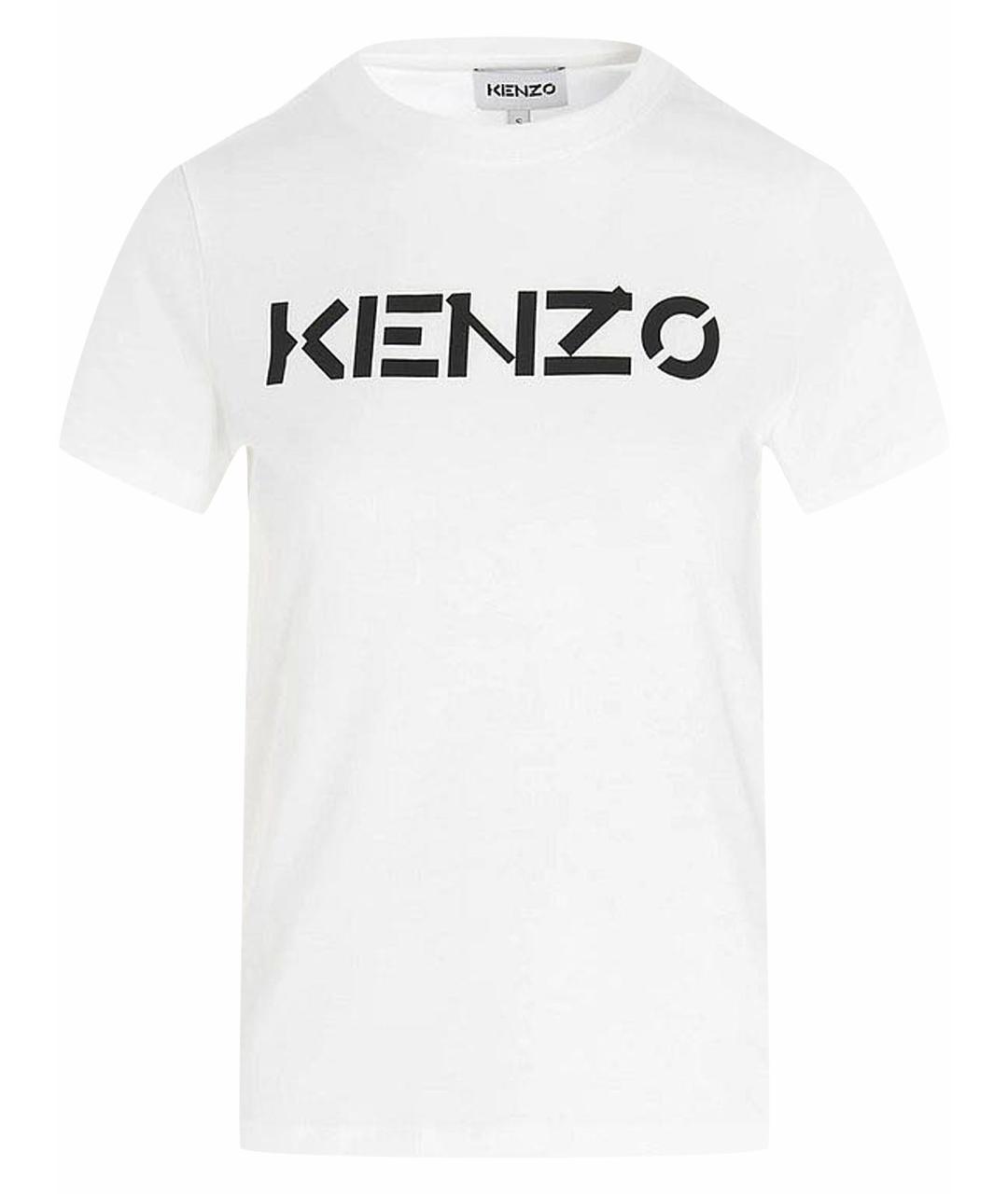KENZO Белая хлопковая футболка, фото 1