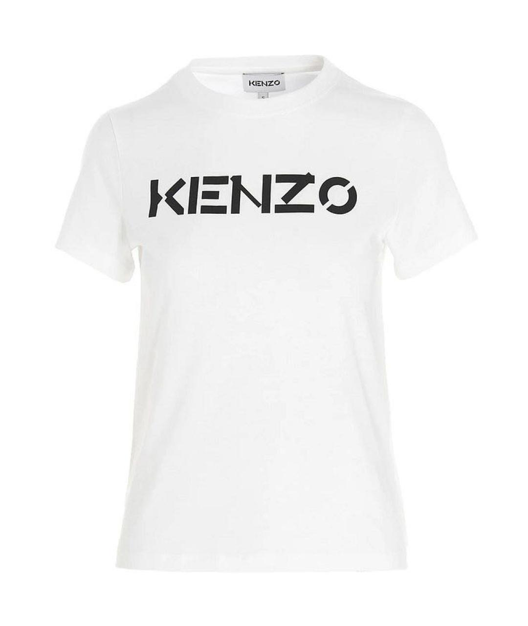 KENZO Белая хлопковая футболка, фото 7