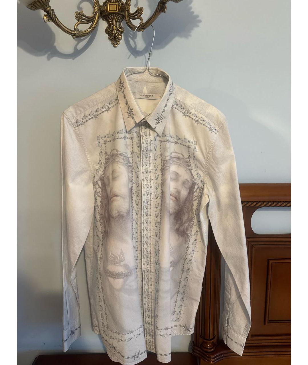 GIVENCHY Голубая хлопковая классическая рубашка, фото 5
