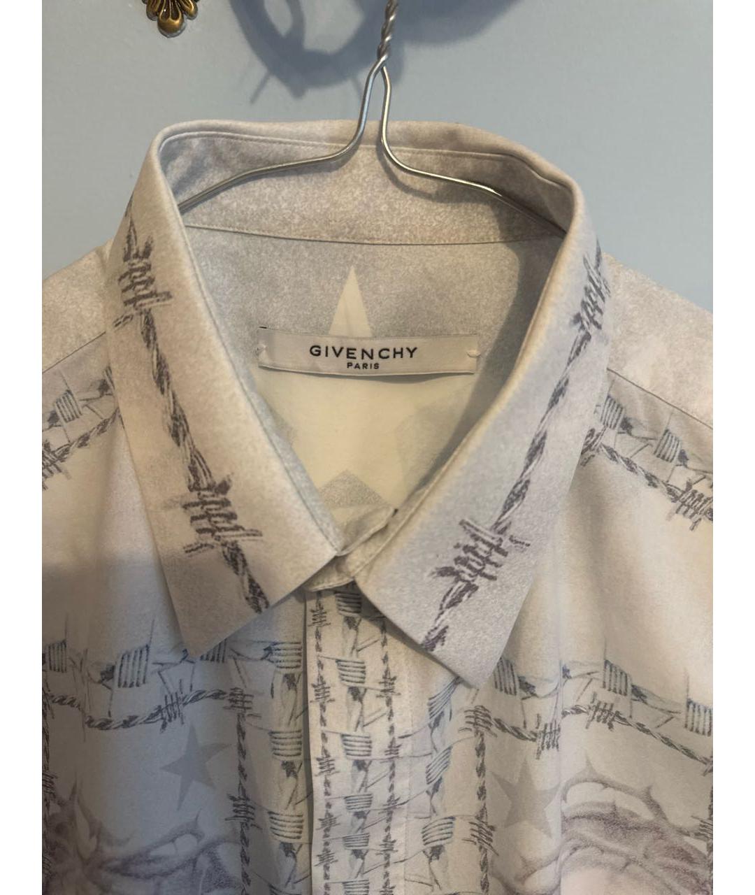 GIVENCHY Голубая хлопковая классическая рубашка, фото 2