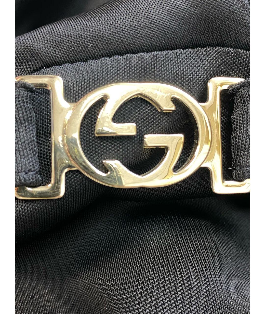 GUCCI Черное вискозное повседневное платье, фото 4