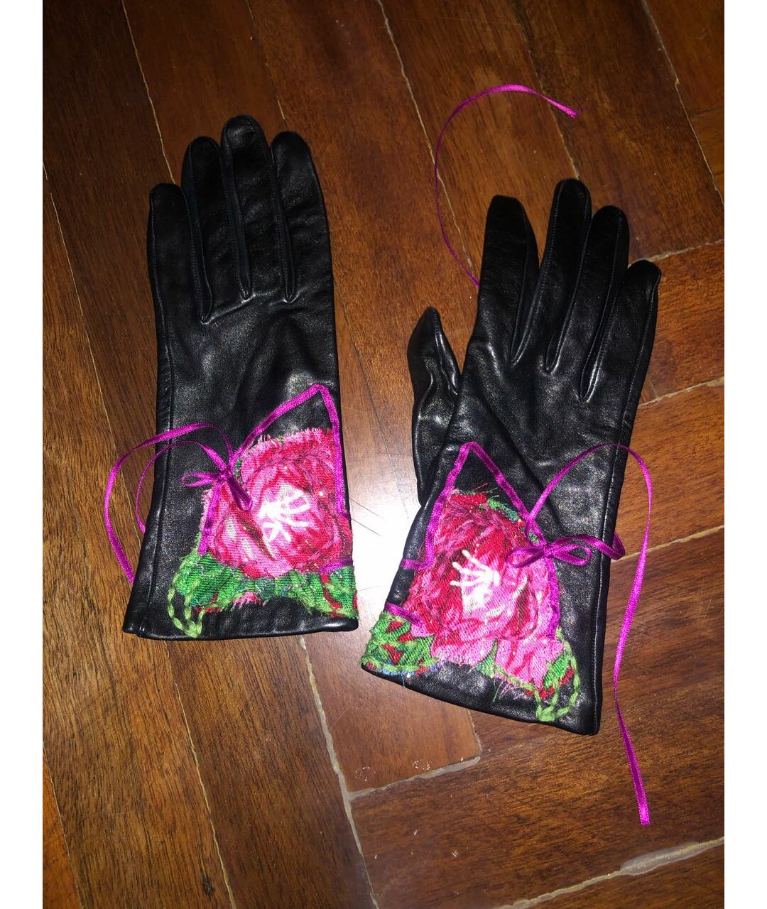 JOHN GALLIANO Мульти кожаные перчатки, фото 8