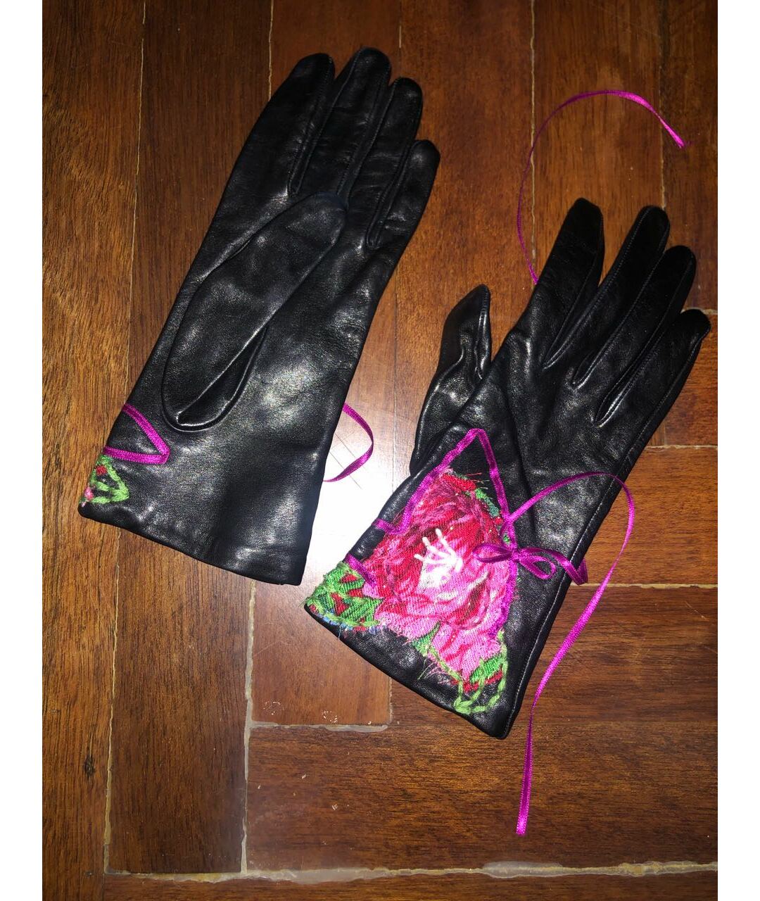 JOHN GALLIANO Мульти кожаные перчатки, фото 2