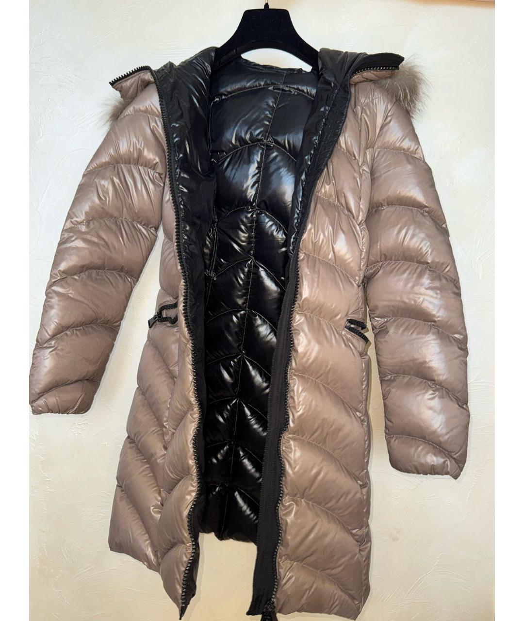 MONCLER Бежевая полиамидовая куртка, фото 6