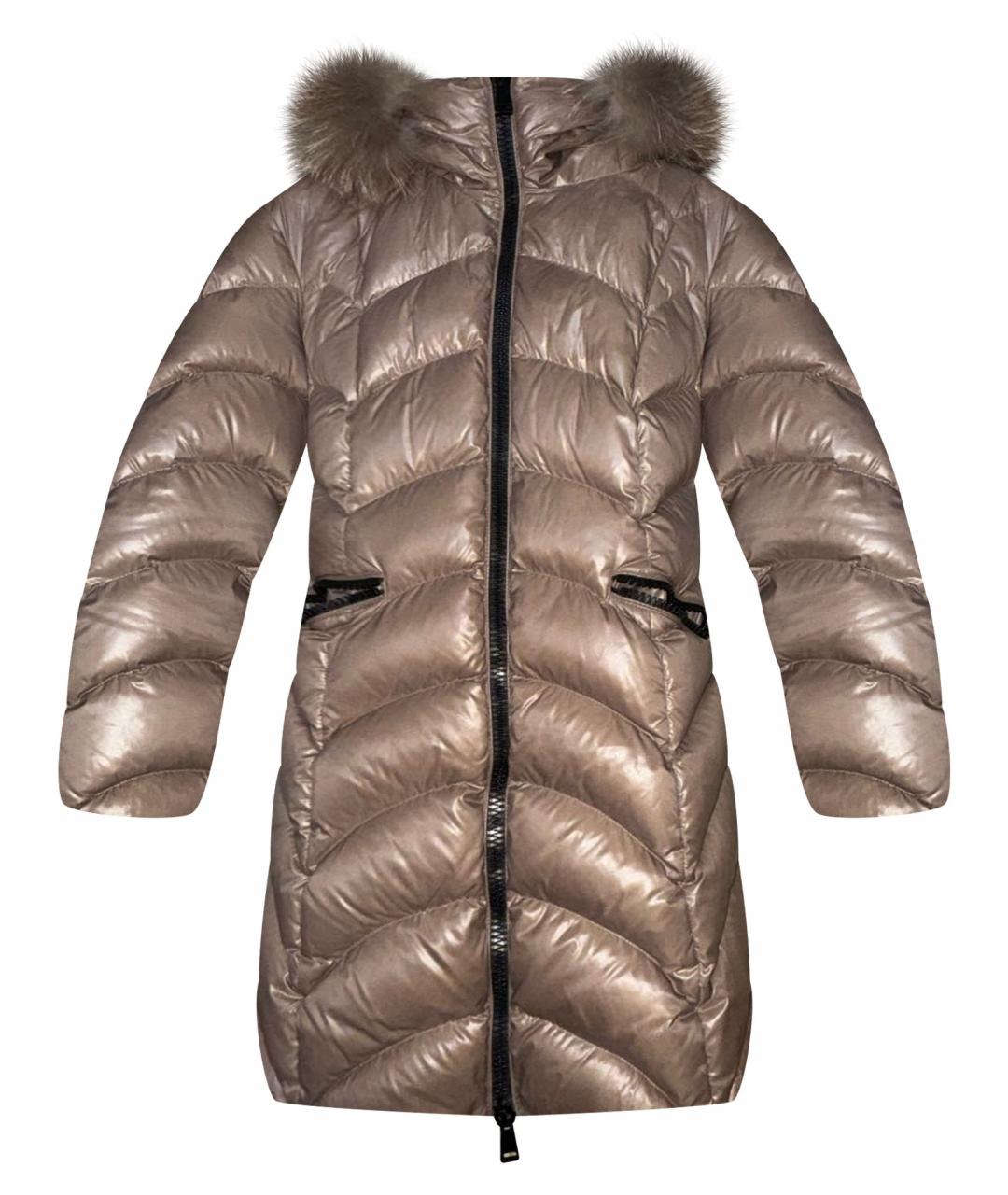 MONCLER Бежевая полиамидовая куртка, фото 1