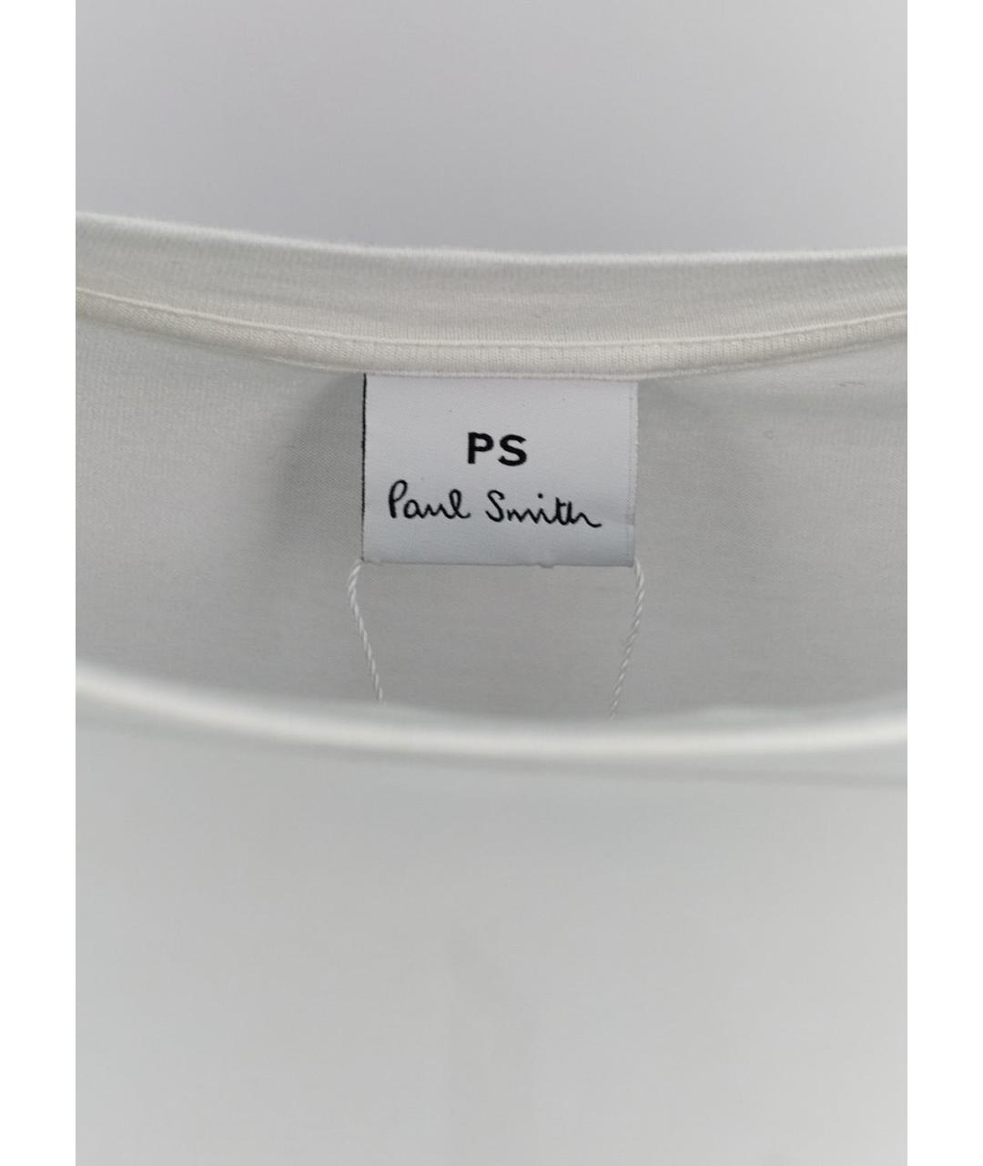 PAUL SMITH Белая полиэстеровая футболка, фото 3