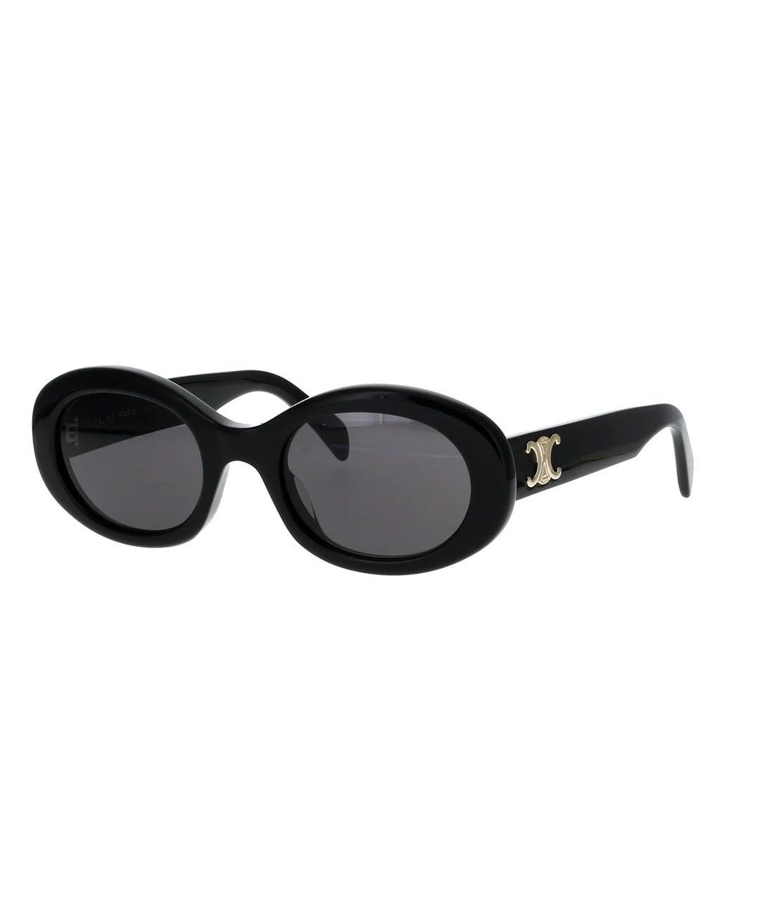 CELINE Черные пластиковые солнцезащитные очки, фото 1
