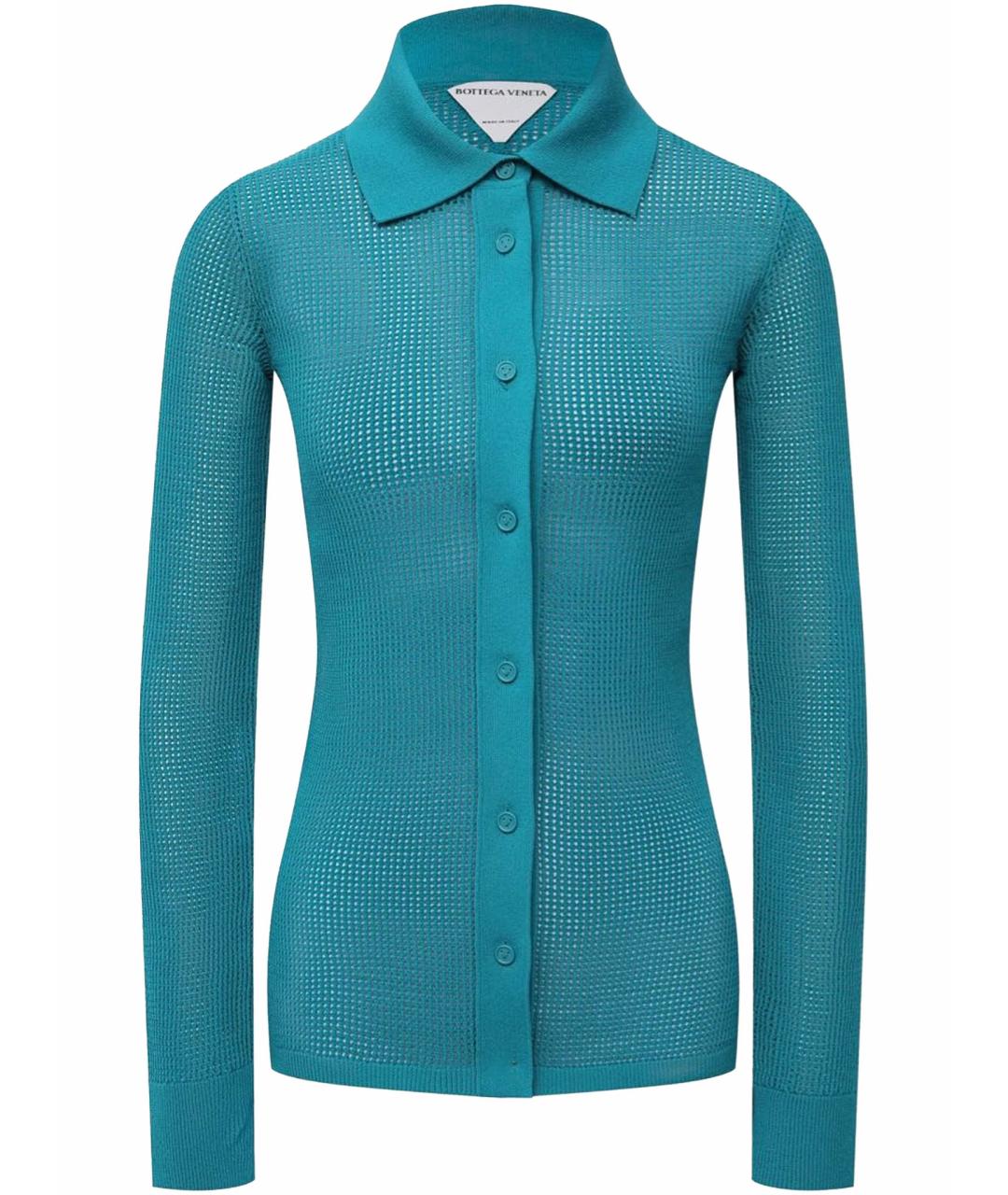 BOTTEGA VENETA Бирюзовый кардиган, фото 1