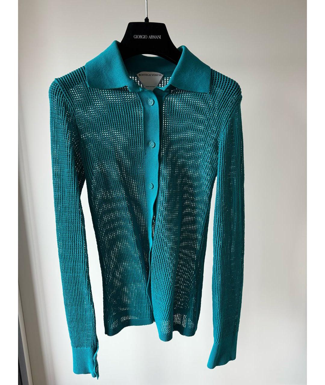 BOTTEGA VENETA Бирюзовый кардиган, фото 3