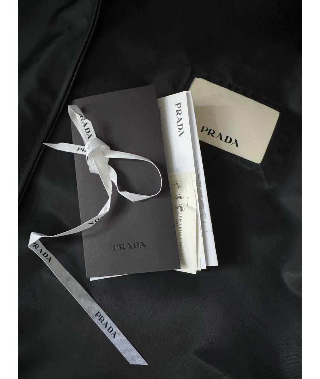 PRADA Черная кожаная куртка, фото 7