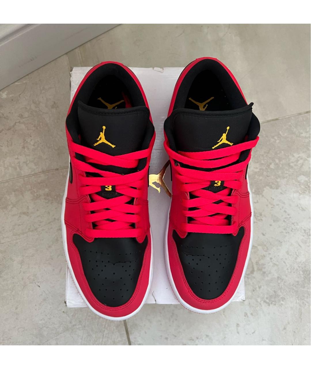 JORDAN Красные кроссовки, фото 4