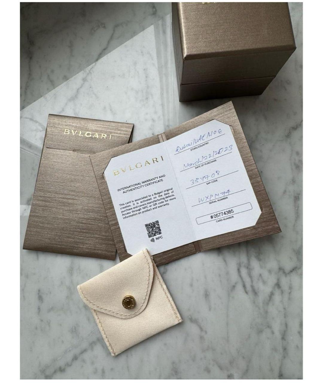 BVLGARI Кольцо из белого золота, фото 3