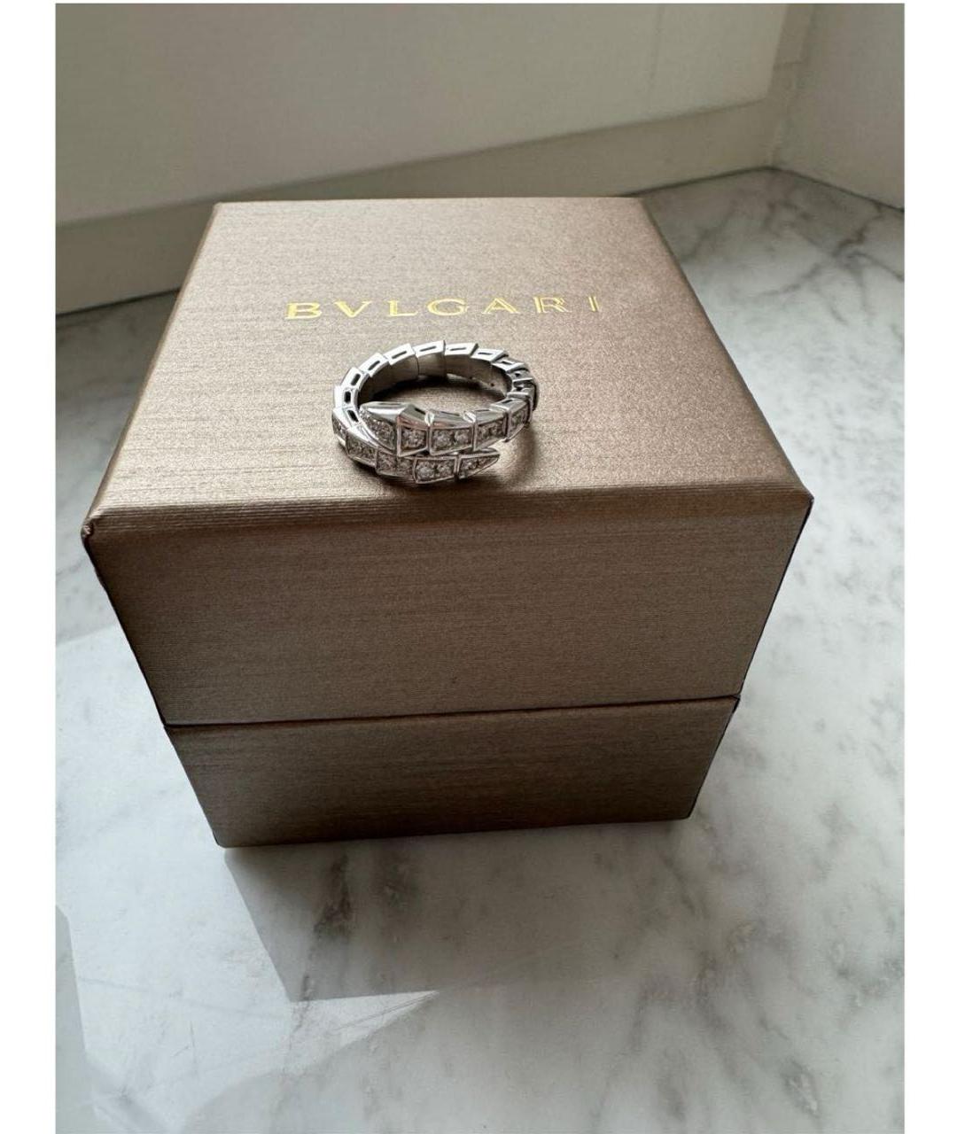 BVLGARI Кольцо из белого золота, фото 2