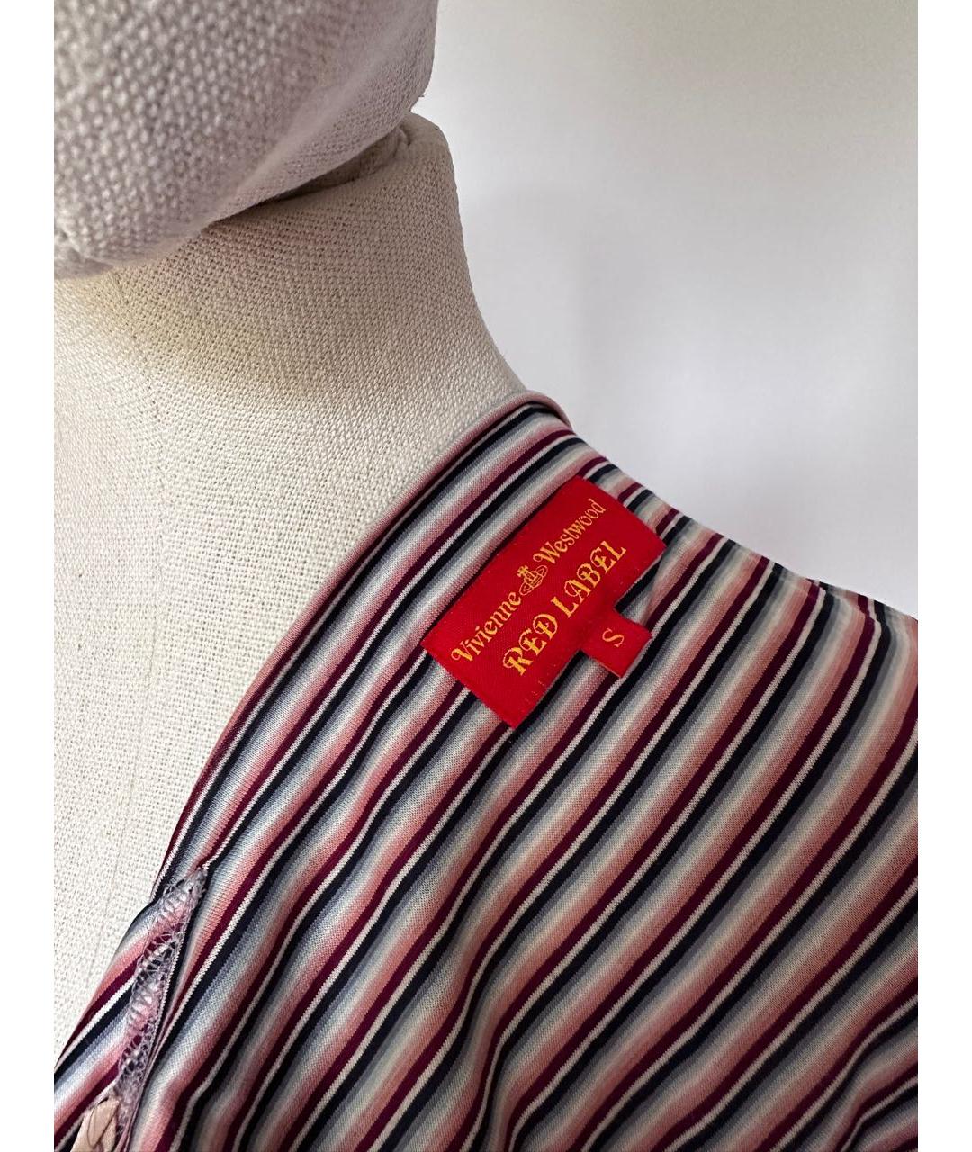 VIVIENNE WESTWOOD Мульти хлопковое коктейльное платье, фото 8