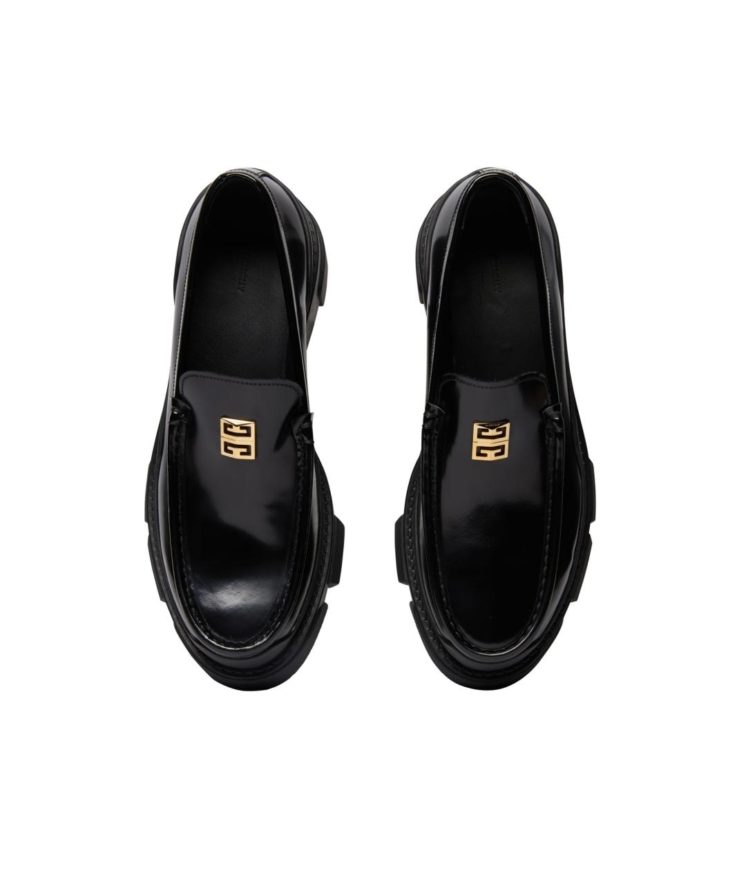 GIVENCHY Черные кожаные лоферы, фото 5