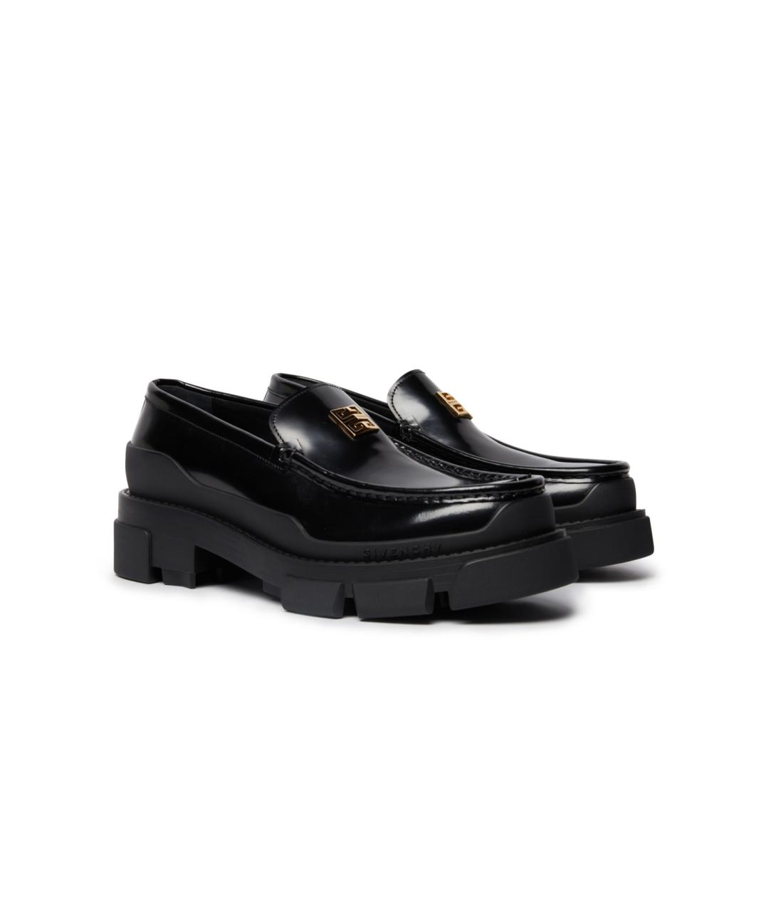 GIVENCHY Черные кожаные лоферы, фото 2