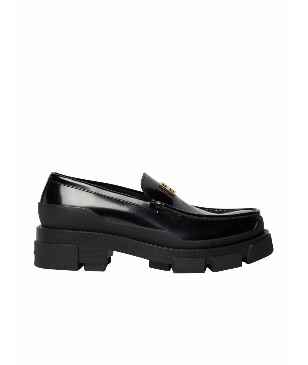 GIVENCHY Черные кожаные лоферы, фото 1