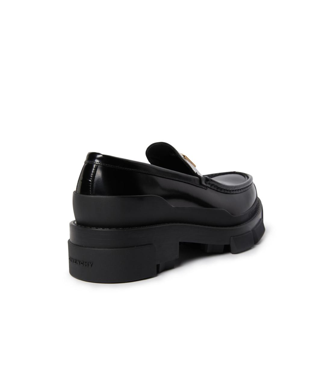 GIVENCHY Черные кожаные лоферы, фото 4