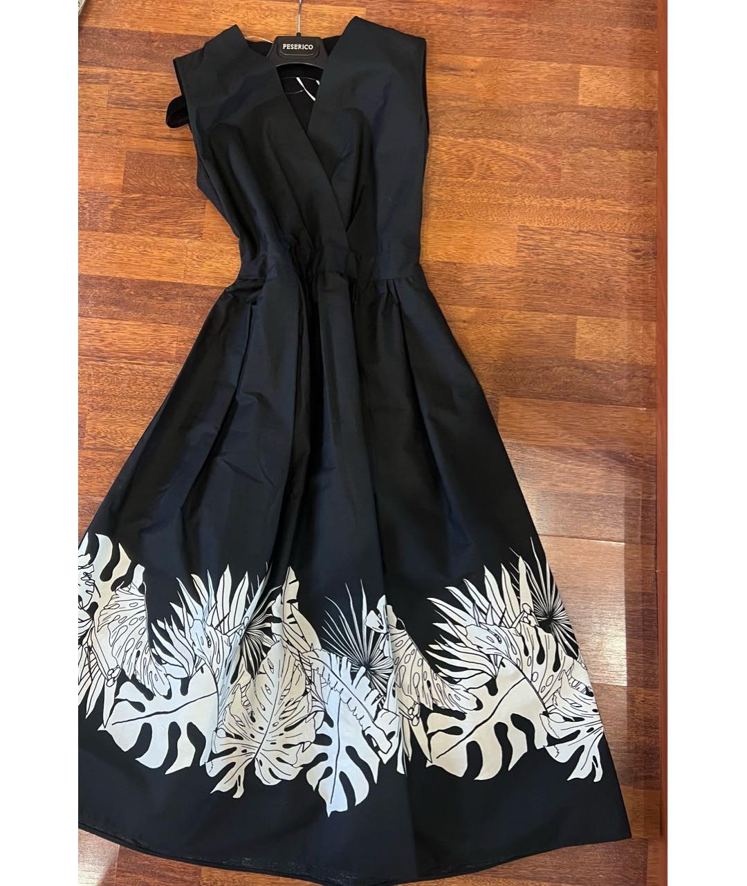 MAX MARA Черное хлопковое платье, фото 3