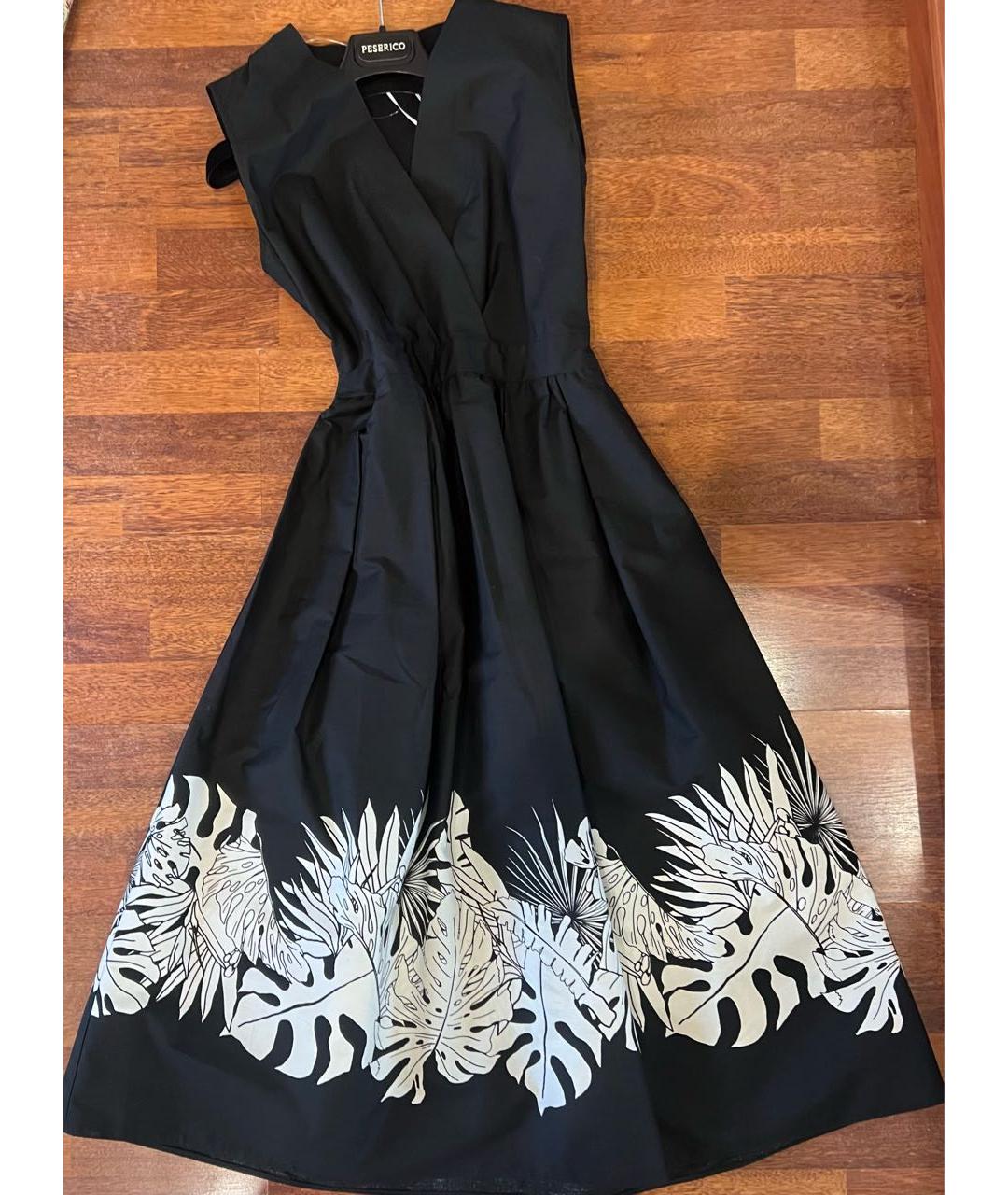 MAX MARA Черное хлопковое платье, фото 4