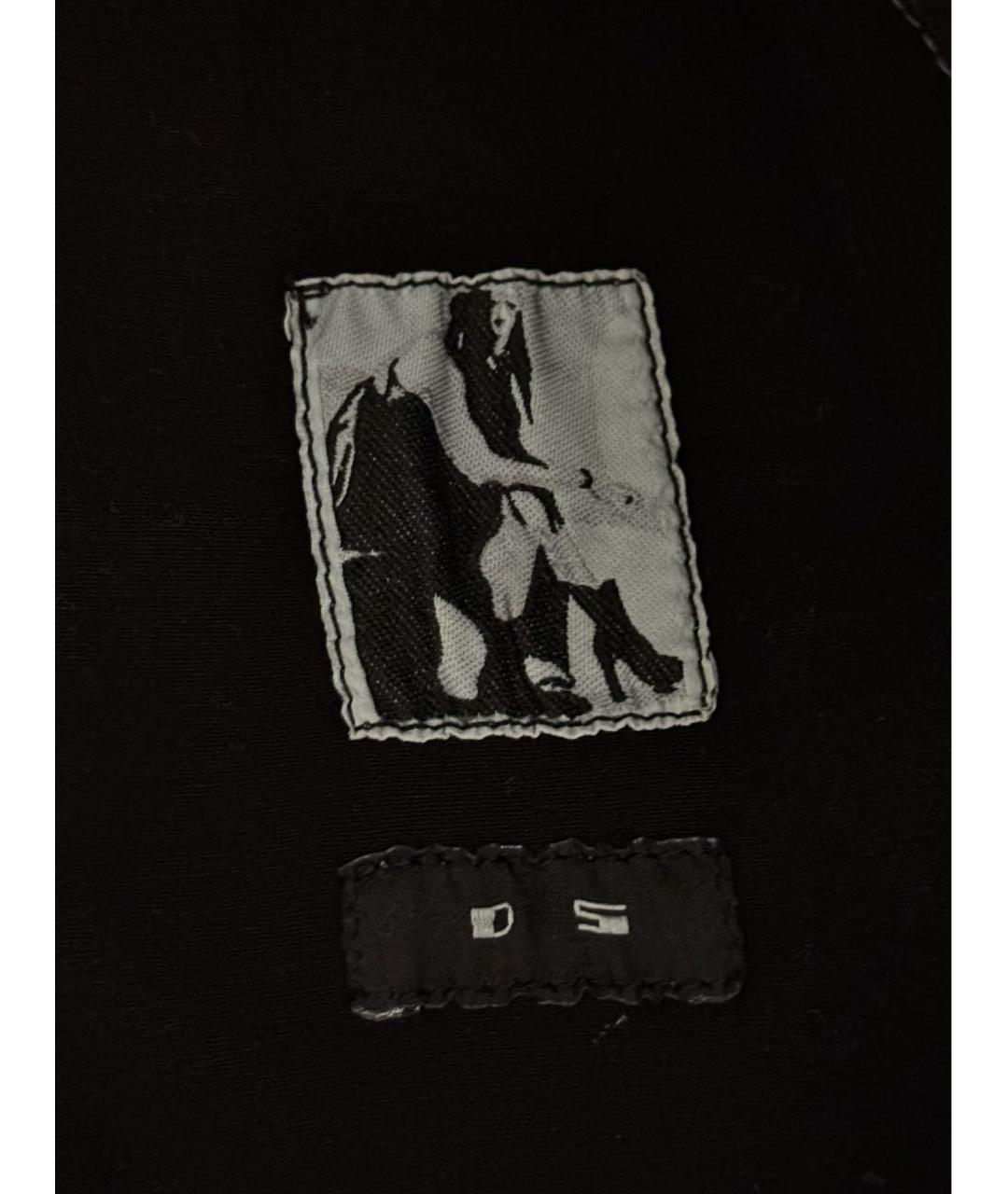 RICK OWENS Черный хлопковый жилет, фото 6