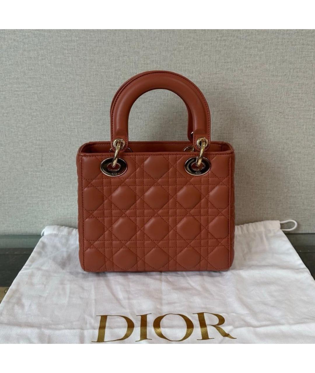 CHRISTIAN DIOR Кожаная сумка с короткими ручками, фото 3