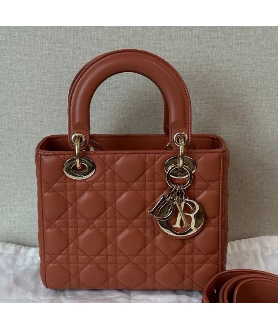 CHRISTIAN DIOR Кожаная сумка с короткими ручками, фото 6