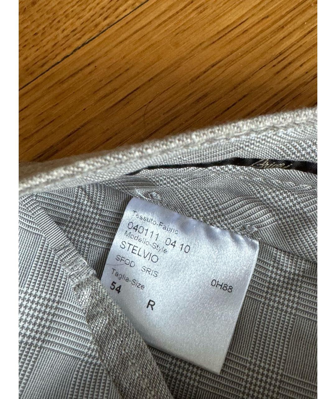 BRIONI Бежевые льняные повседневные брюки, фото 5