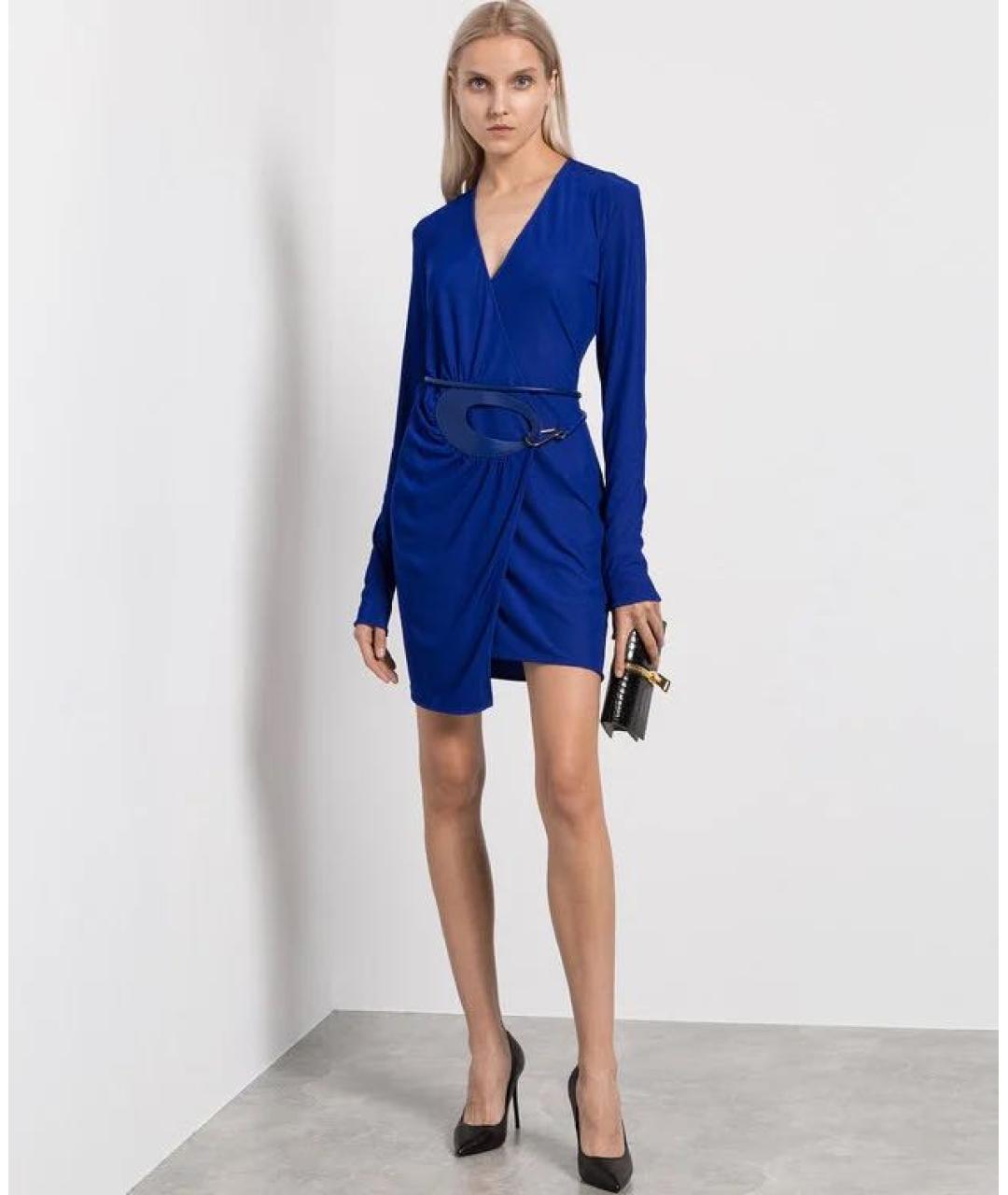 TOM FORD Синее вискозное платье, фото 2
