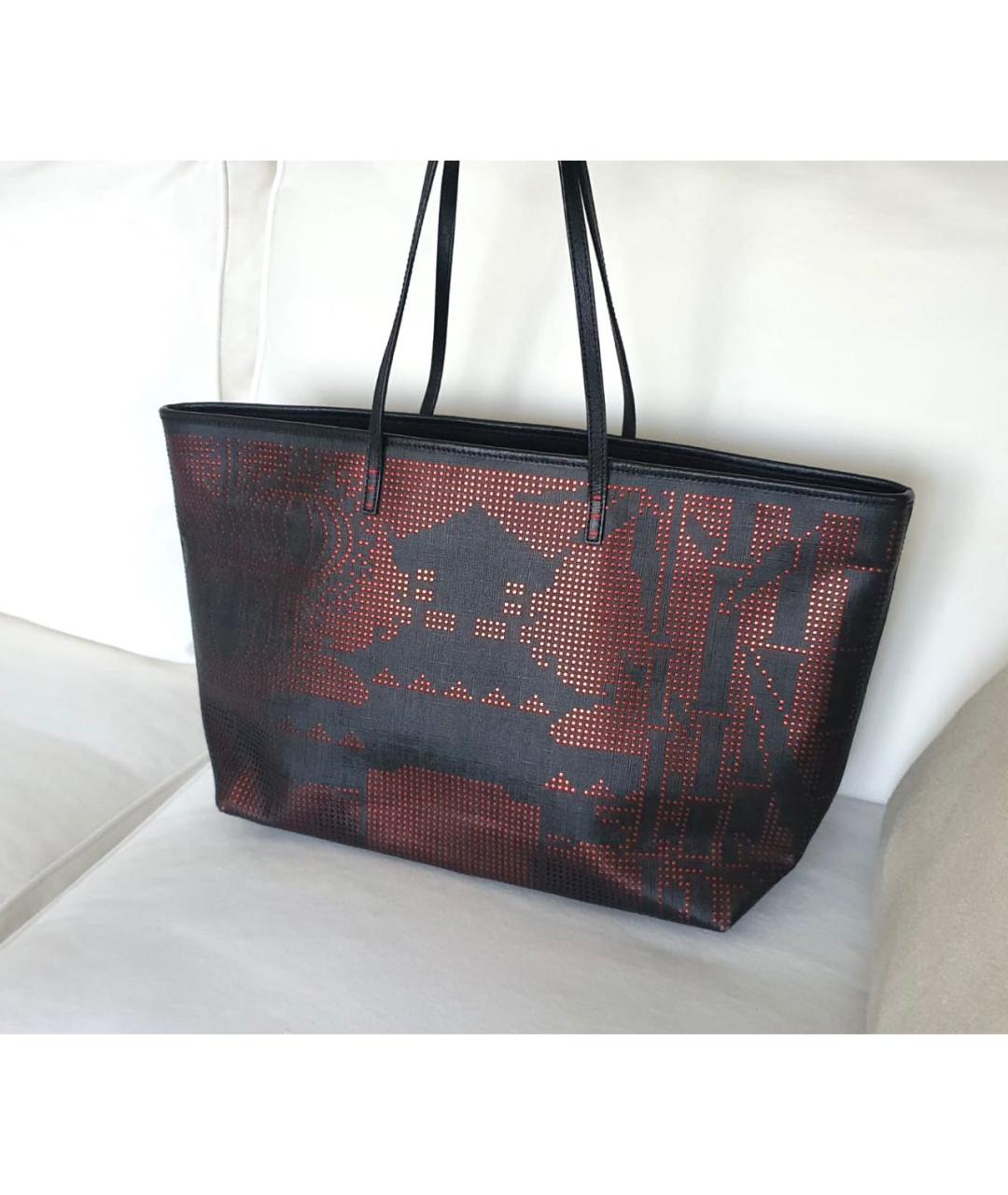 FENDI Темно-синяя сумка через плечо из искусственной кожи, фото 2