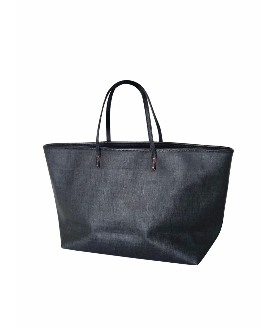 FENDI Темно-синяя сумка через плечо из искусственной кожи, фото 1