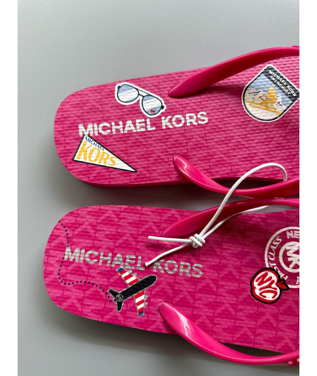 MICHAEL KORS Розовые шлепанцы, фото 5